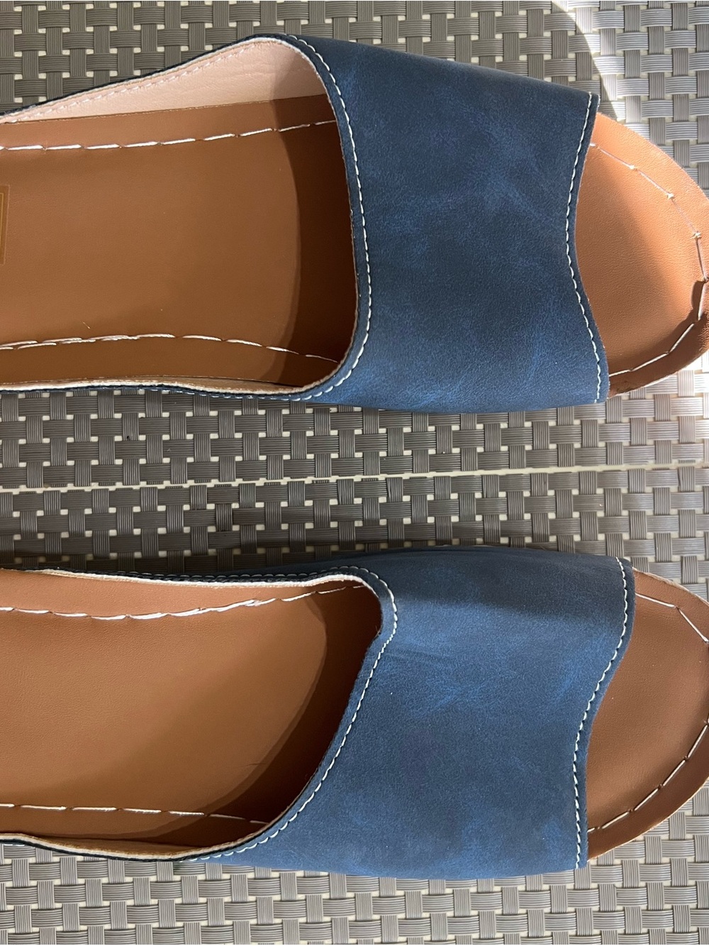 Women’s Blue Slide Sandals